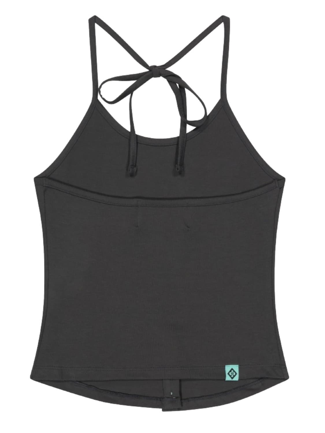 BUTTON STRAP HALTER TOP / charcoal 상품이미지4