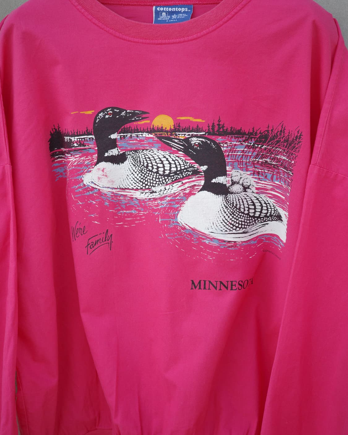 80s 미네소타 레이크 룬 리브 롱슬리브 티셔츠 상품이미지3