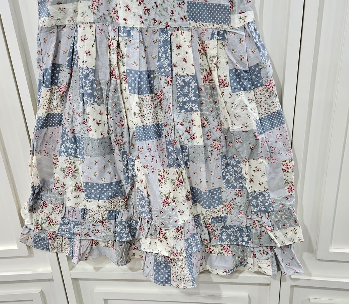 패치워크 플라워 나시 원피스 상품이미지5