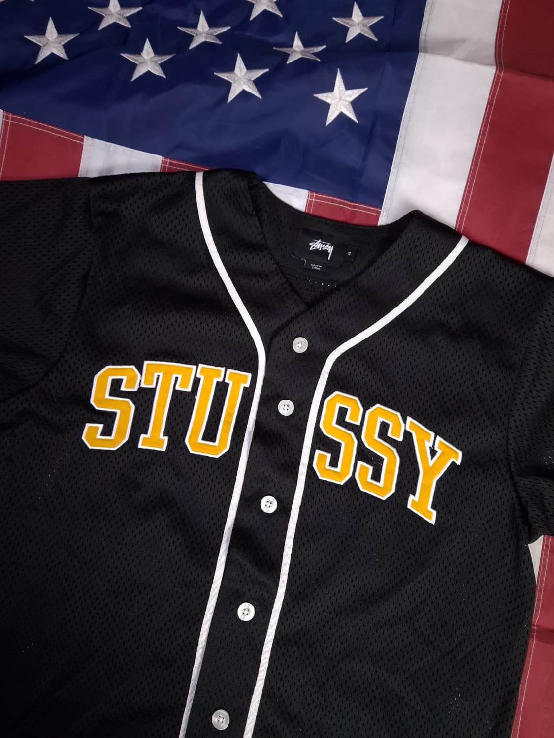 새제품 오리지날 스투시 메쉬 배이스볼 져지 상품이미지2