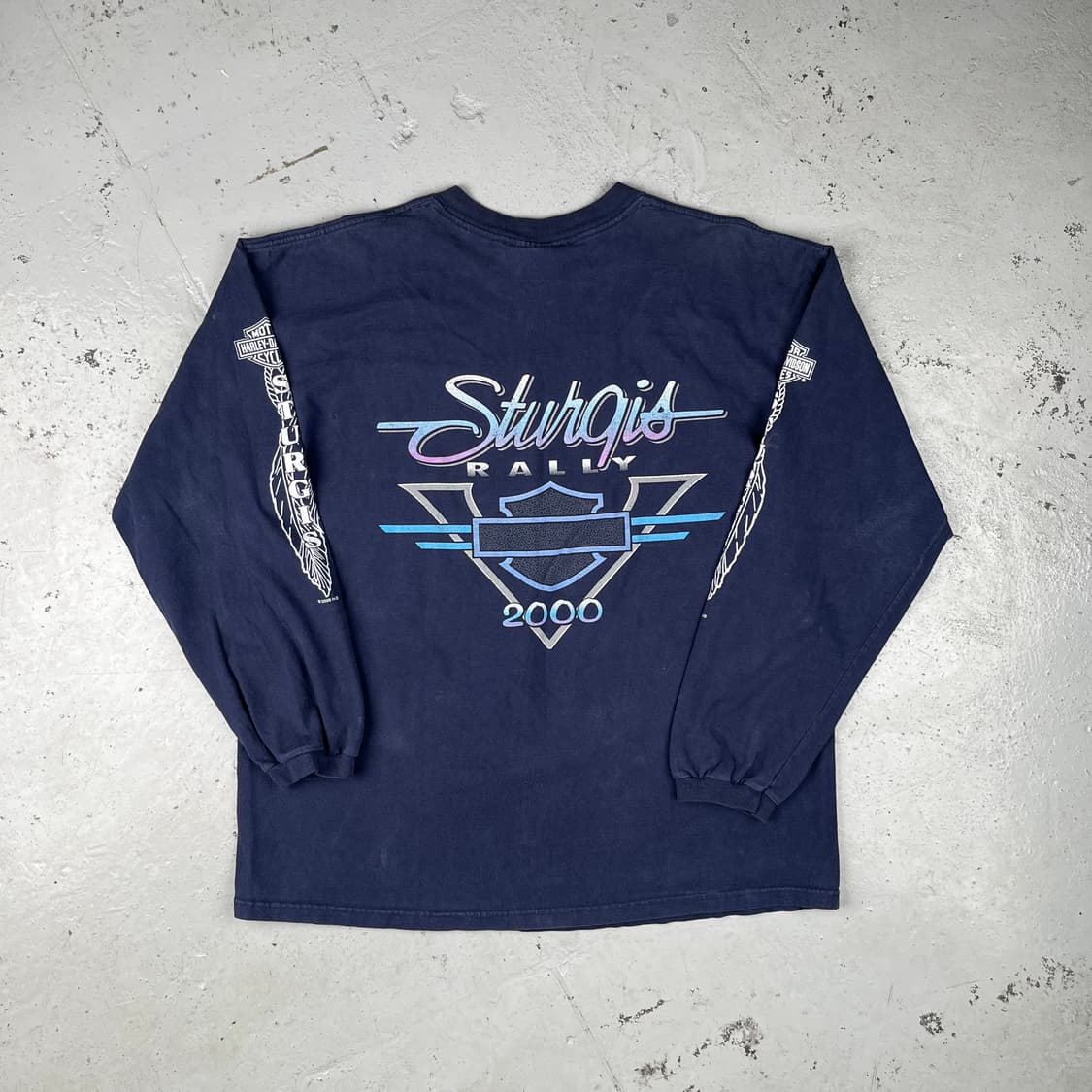 빈티지 할리데이비슨 sturgis 리프 롱슬리브 상품이미지4