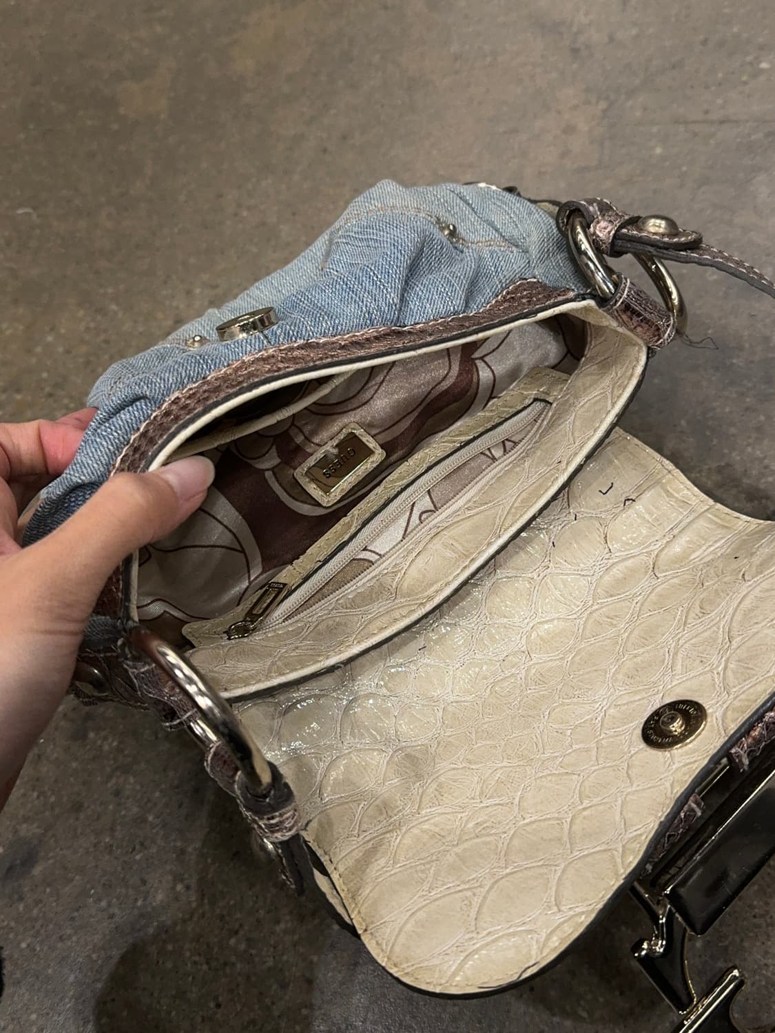 Guess rare denim shoulder bag 상품이미지6