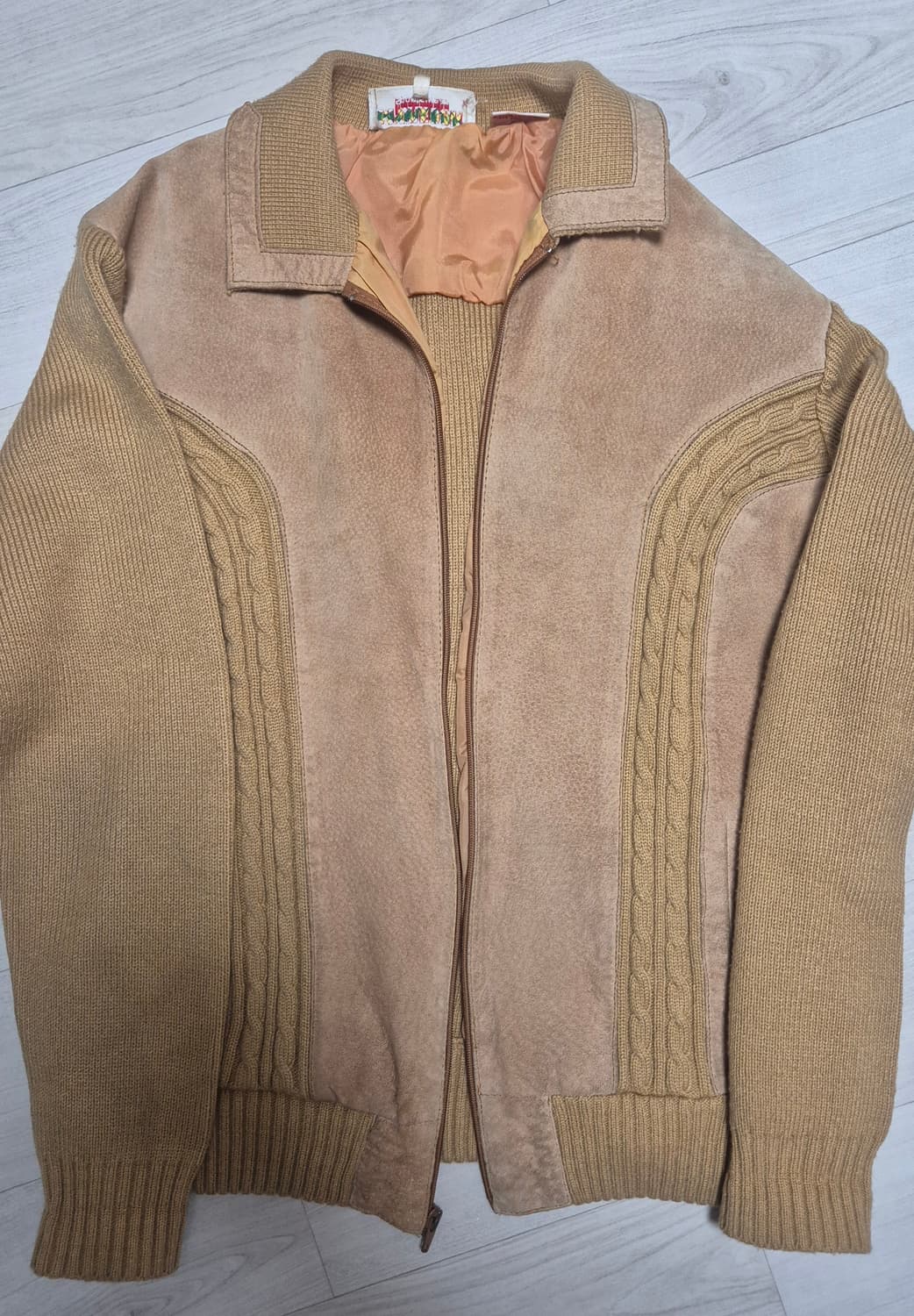 90's McGregor Suede & Knit Jacket L 상품이미지1