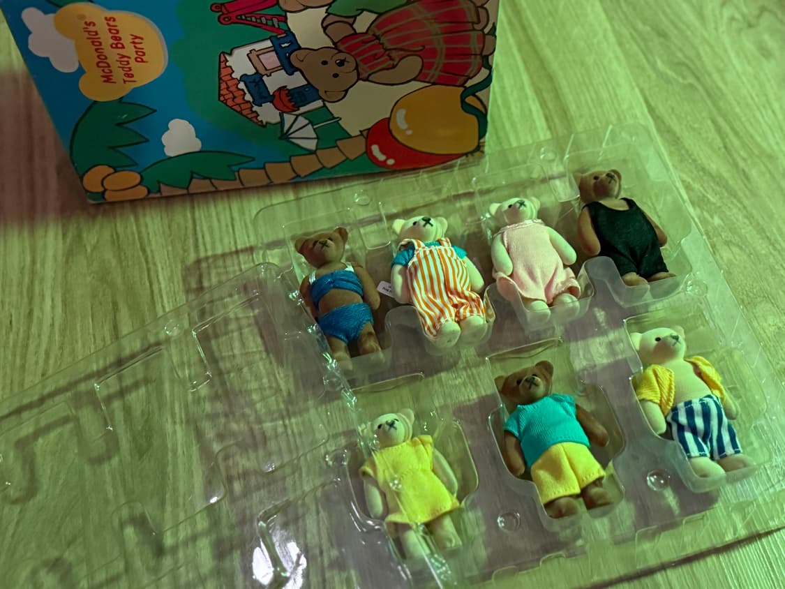 빈티지 1999 맥도날드 테디베어 맥테디 파티 세트 상품이미지9