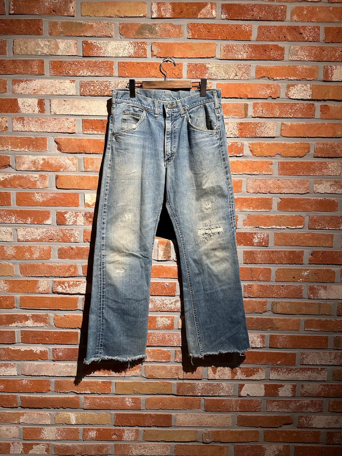 70s USA LEE 빈티지 리 카우보이 부츠컷 데님 팬츠 상품이미지1