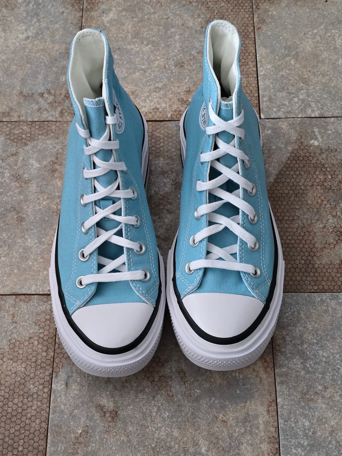 (250)컨버스 척테일러 올스타 더블 스택 데자 블루 하이 상품이미지2