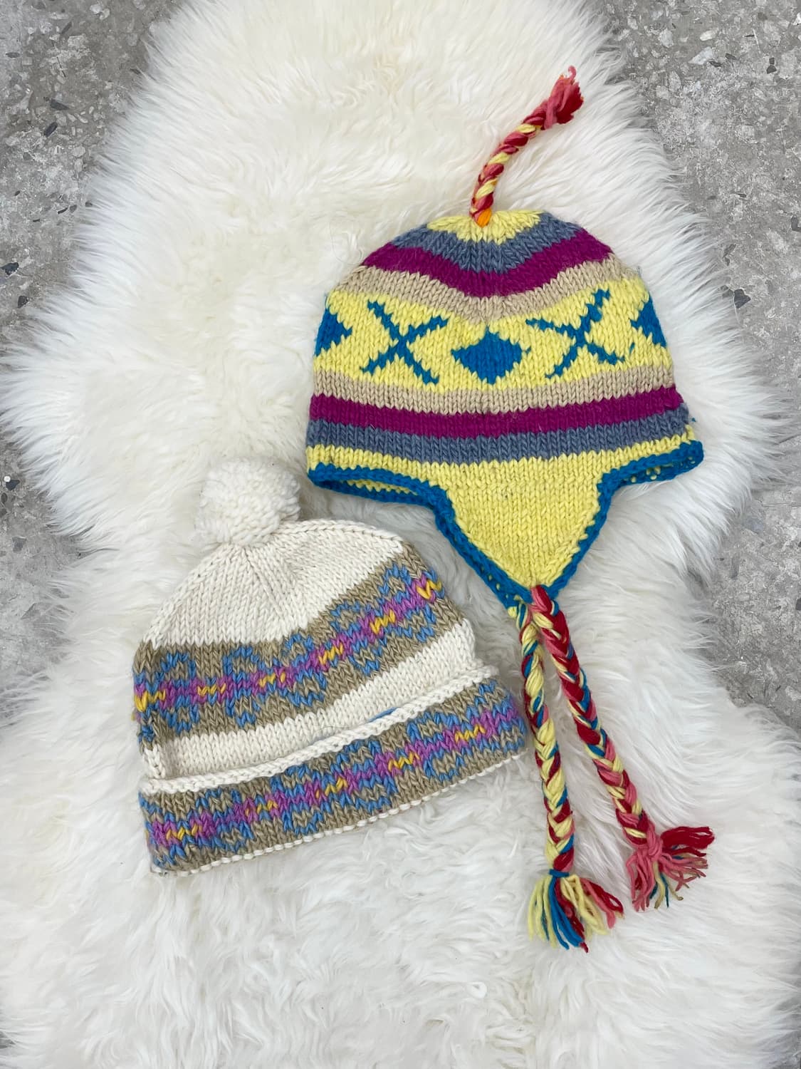 울 100 모리 핸드메이드 방울 비니 상품이미지5