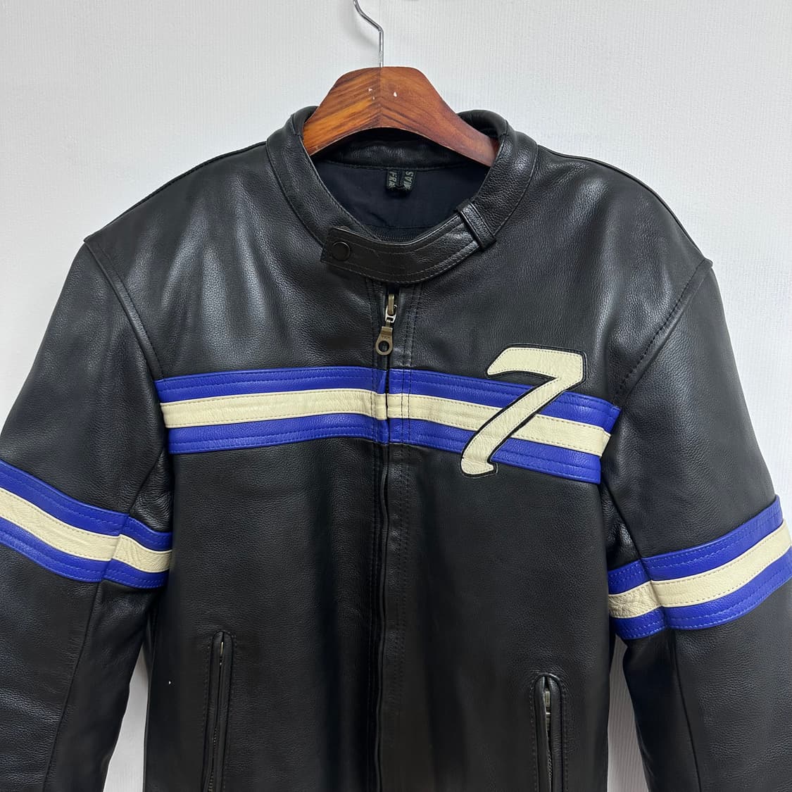 프랭크 토마스 카페 레이서 라이더 가죽 자켓 eur52 J12 상품이미지2