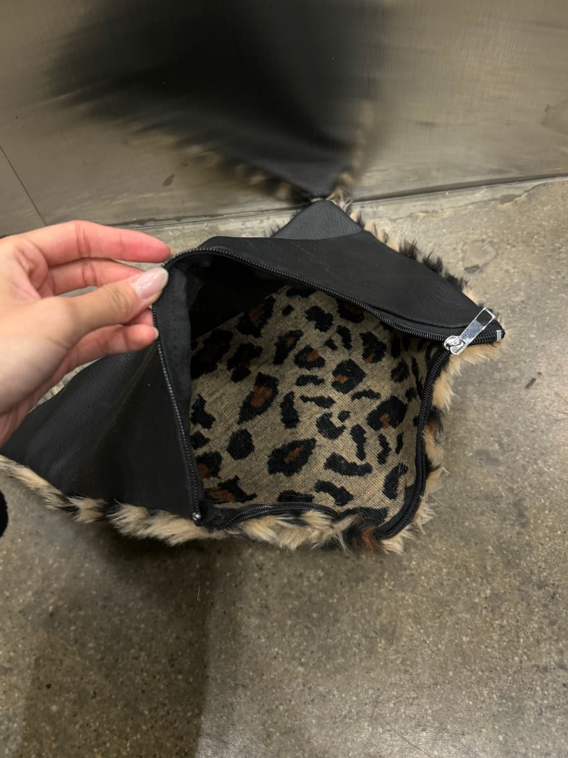 Leopard fur clutch bag 상품이미지4