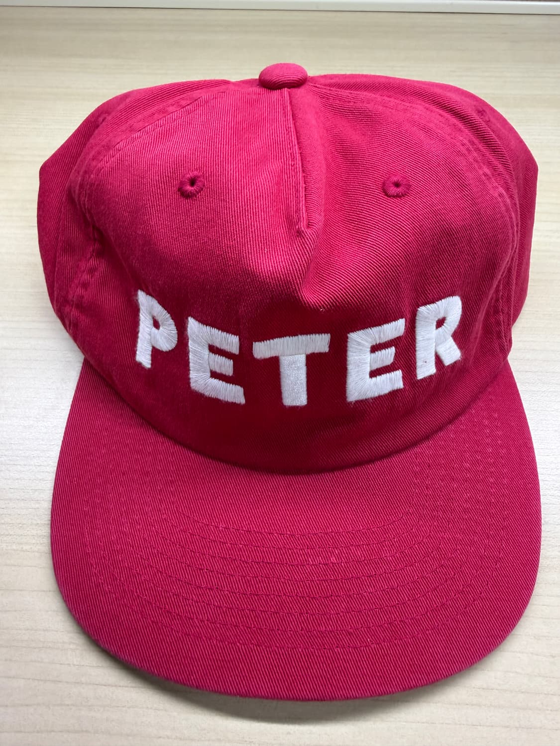 5-panel peter cap - red 상품이미지3