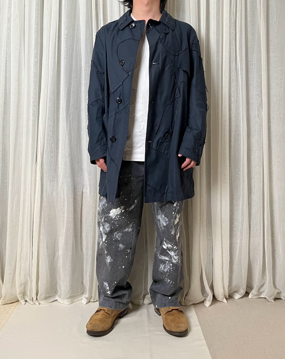 Kolor 컬러 패치워크 코트 patchwork coat 상품이미지9