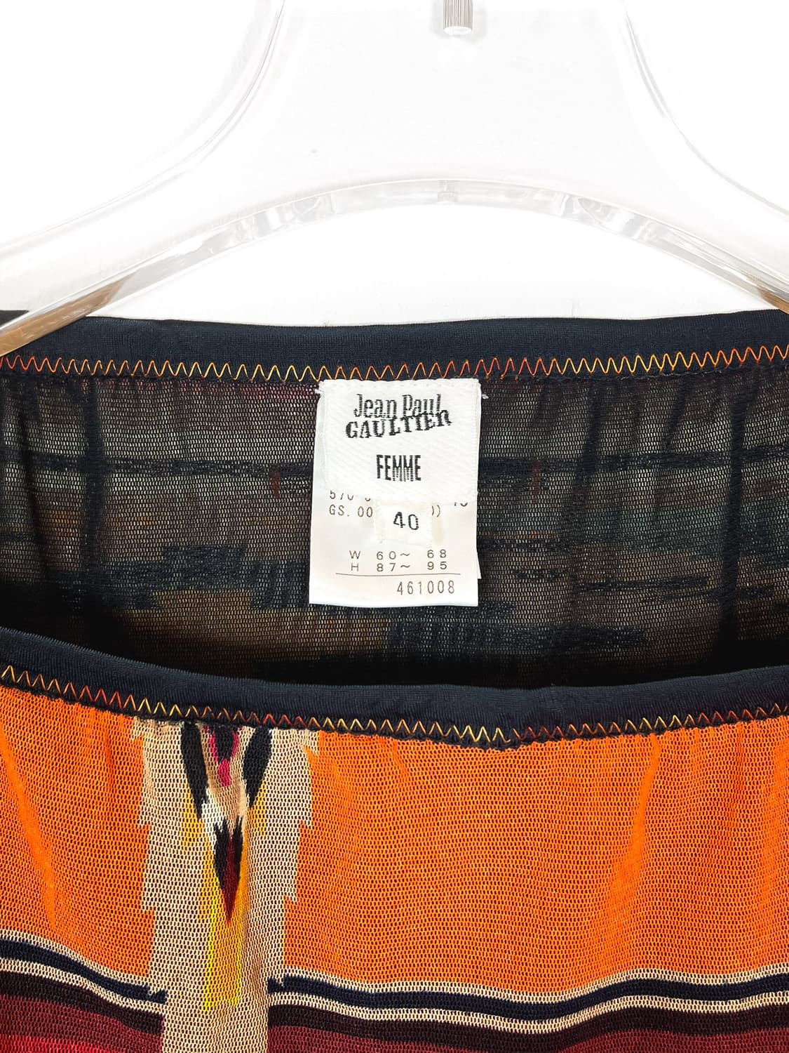 장 폴 고티에 메쉬 프린지 판초 상품이미지5