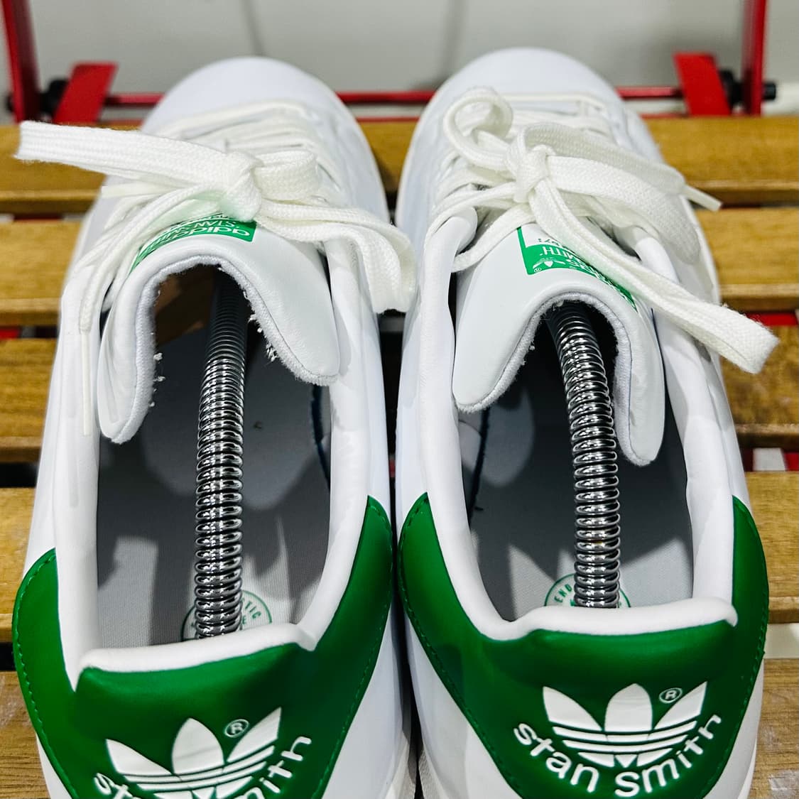 285) 아디다스 운동화 남성 남자 신발 스탠스미스 화이트 그린 상품이미지5