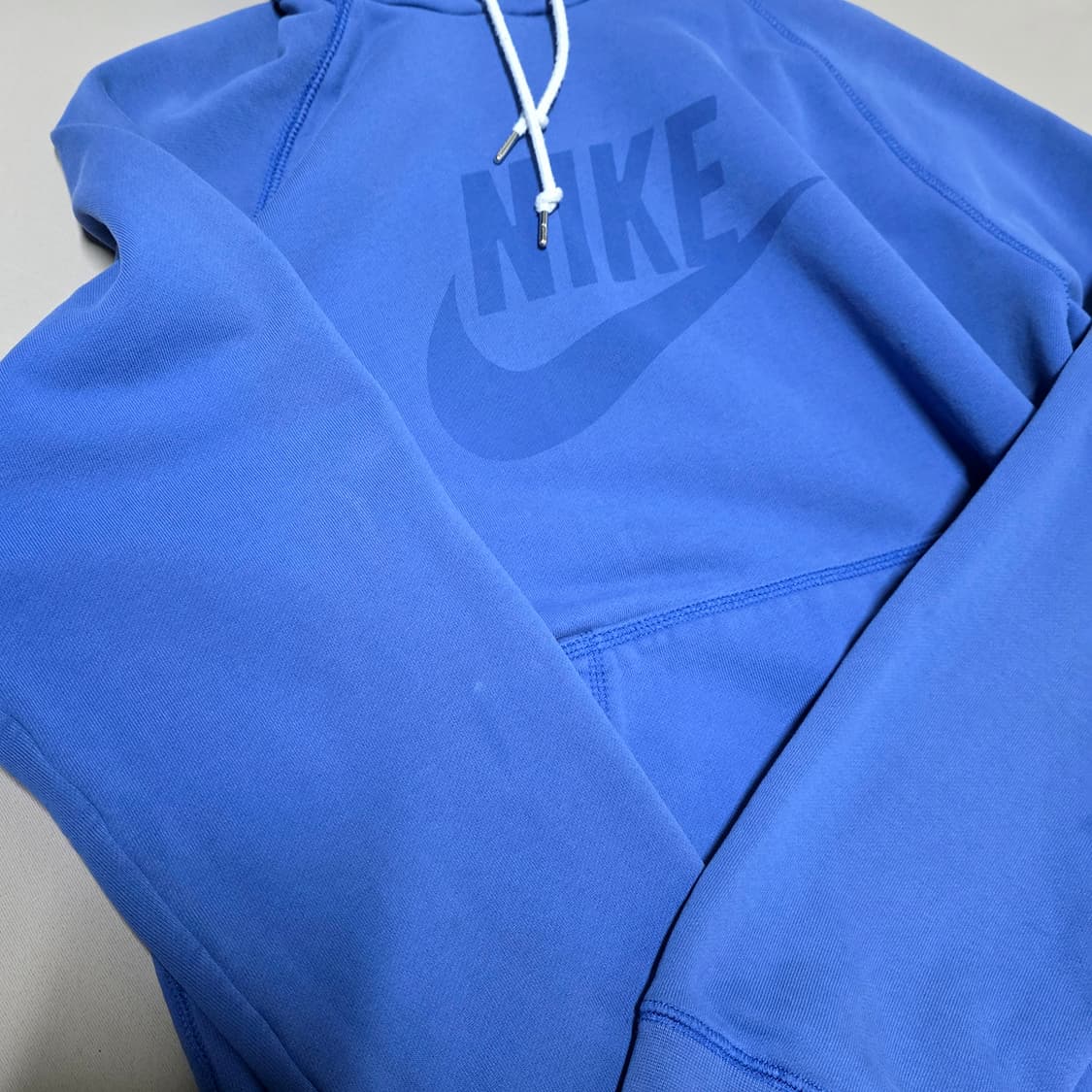 [XL] 나이키 빅로고 래글런 스웨트 후드티 블루 상품이미지3