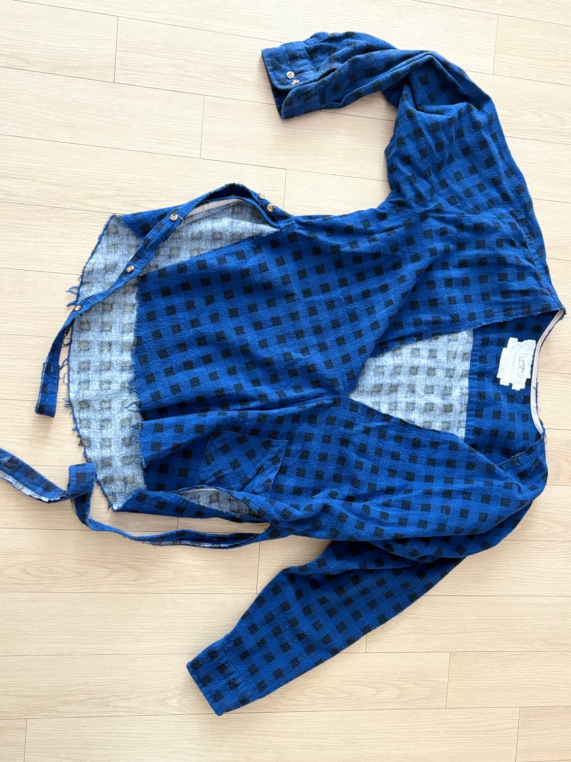 올드파크 old park 리메이크 체크셔츠 상품이미지1