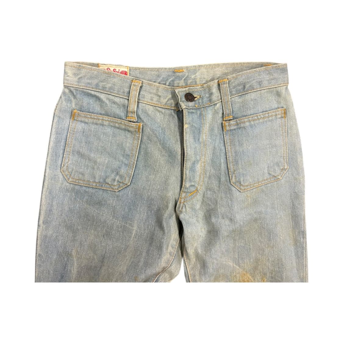 W-M) 빈티지 USA 워시드 라이트블루 부츠컷 데님팬츠 BD-052 상품이미지5