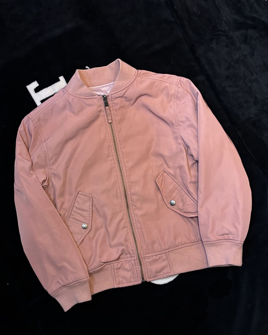 일본빈티지 핑크 블루종 점퍼 상품이미지1