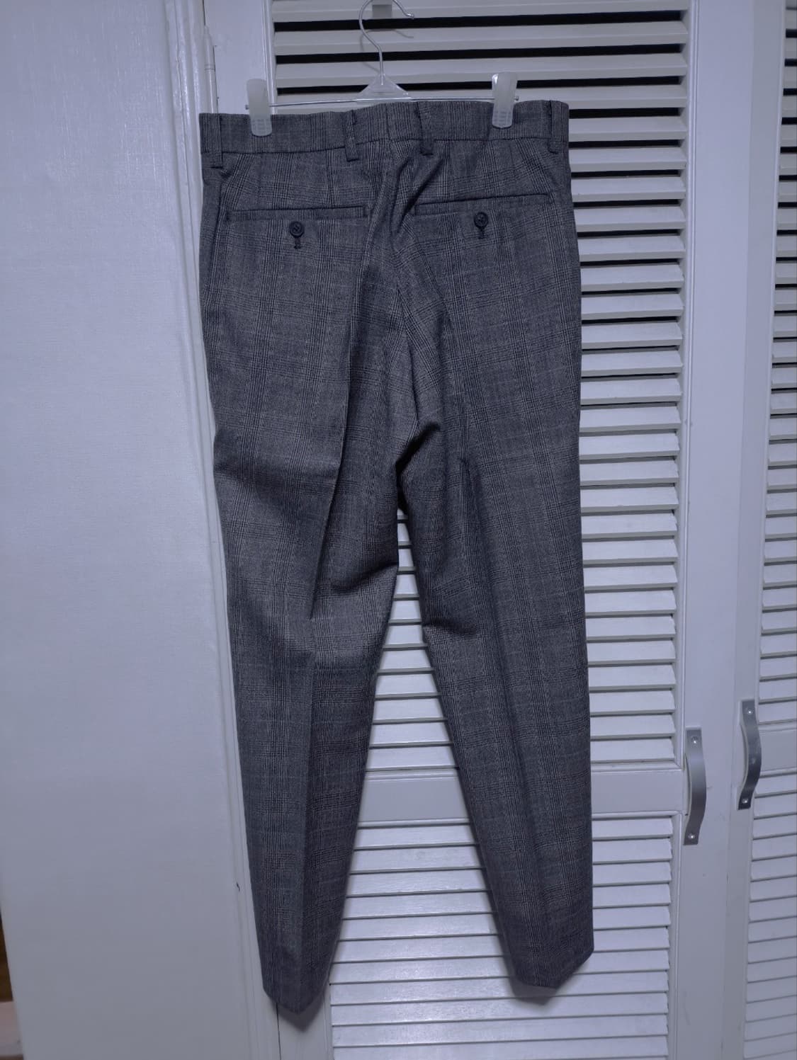 95 바쏘옴므 슬림핏 클래식 체크 정장 수트 세트 상품이미지9