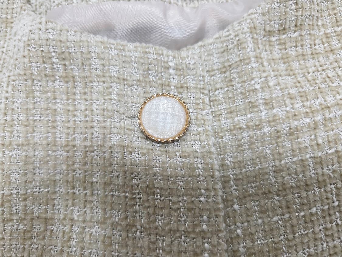 소녀레시피(girlsrecipe) 헤브즈 트위드 크롭자켓 55-66 새상 상품이미지7