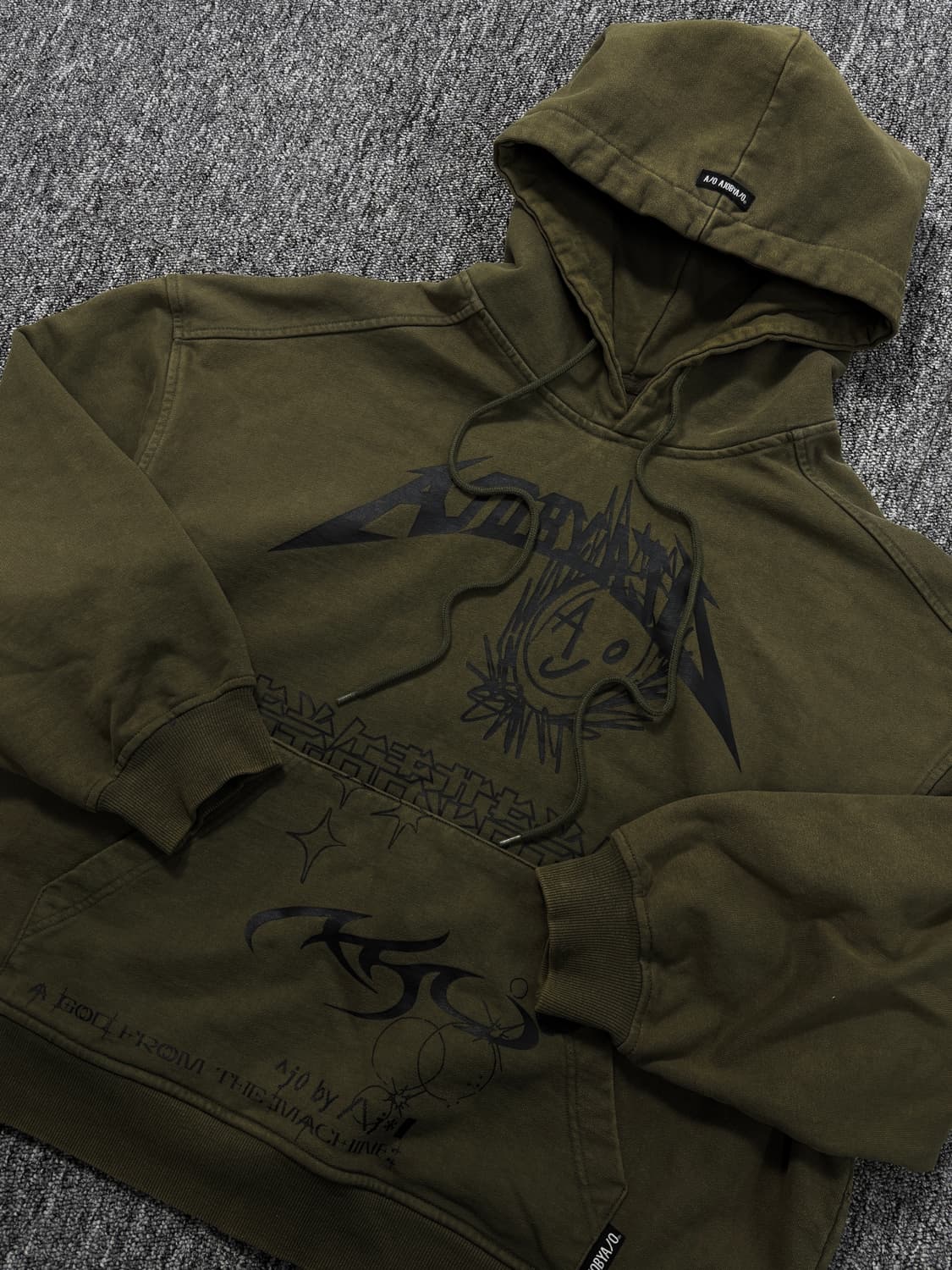 아조바이아조 아졸리카 콜라쥬 후디 상품이미지4