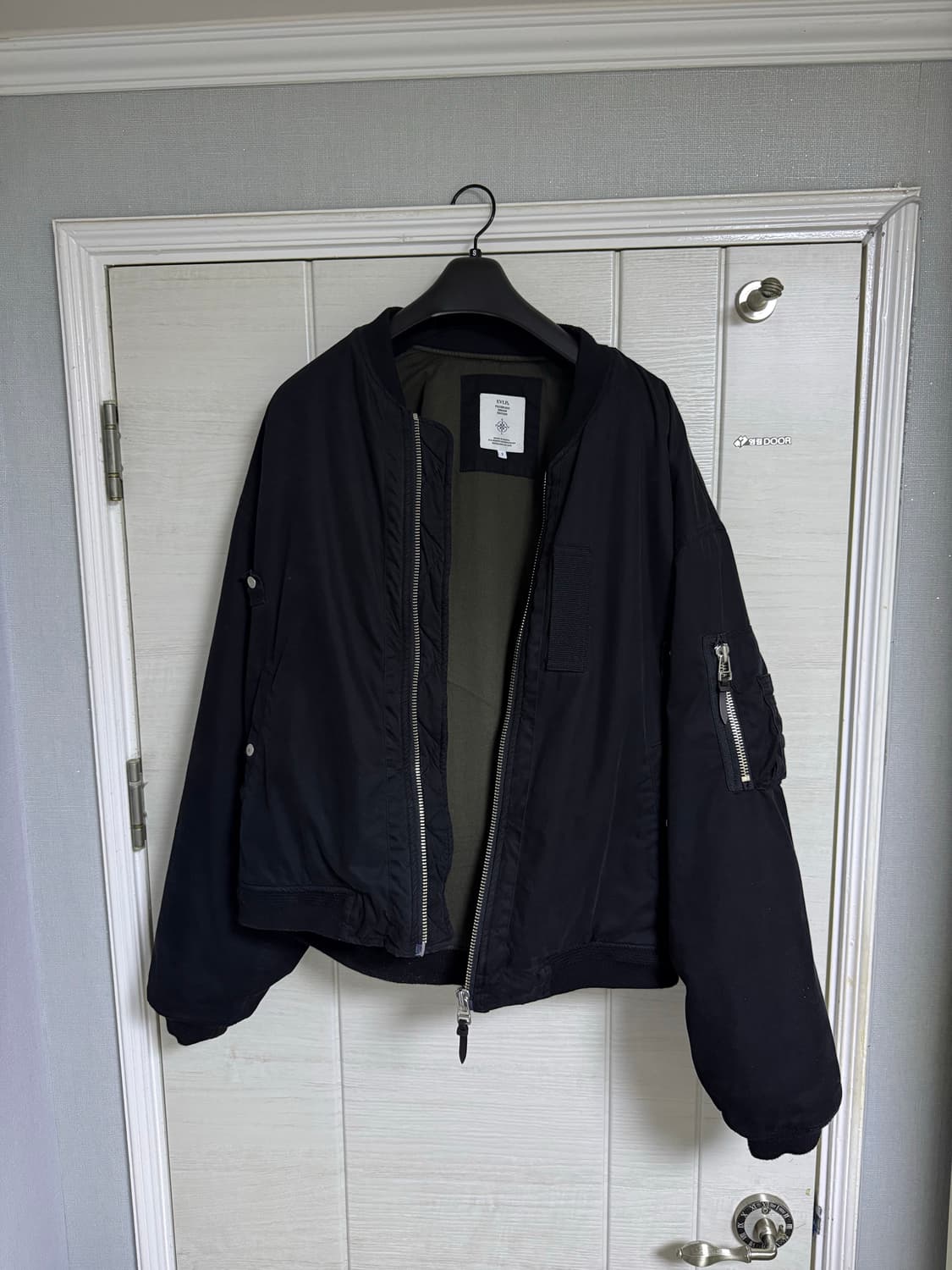 [2] 엔벨로프 노캐스터 ma-1 블랙 울파일 마원 상품이미지1