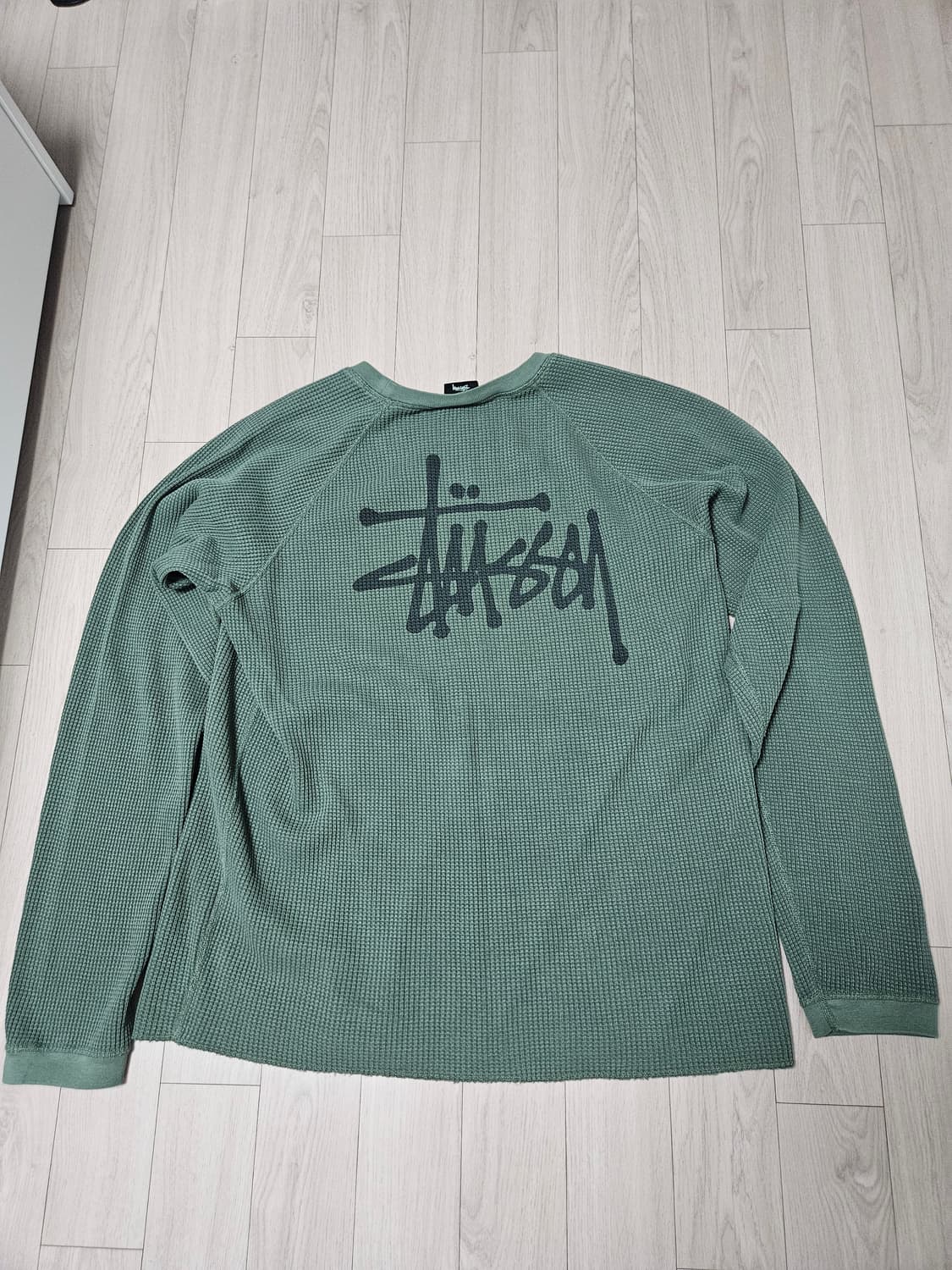 스투시 써멀 와플 롱슬리브 XXL 카키 상품이미지4