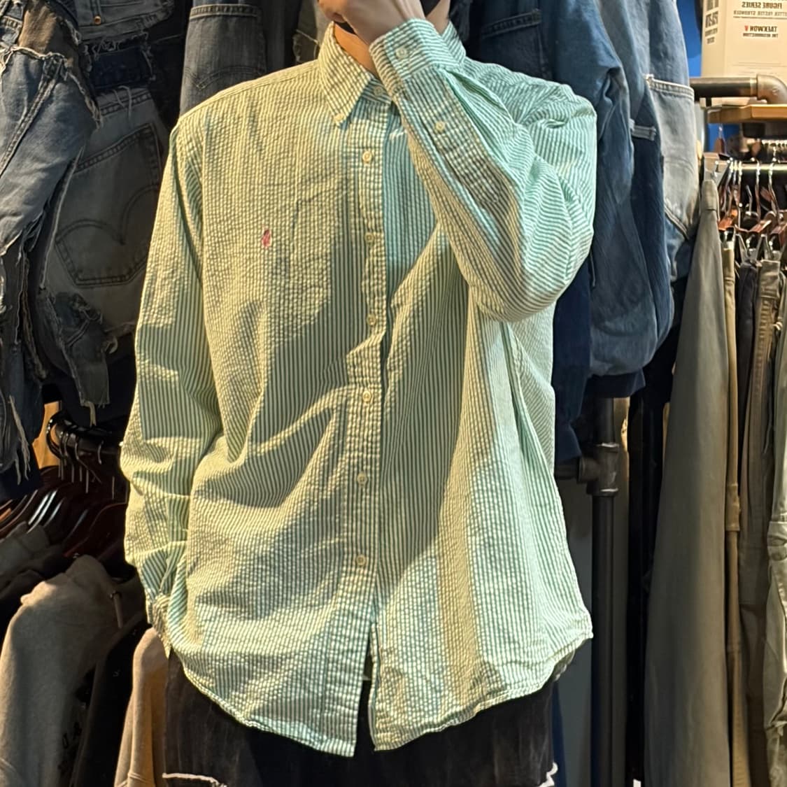 [No.9]Polo 폴로 스트라이프 긴팔셔츠 상품이미지4