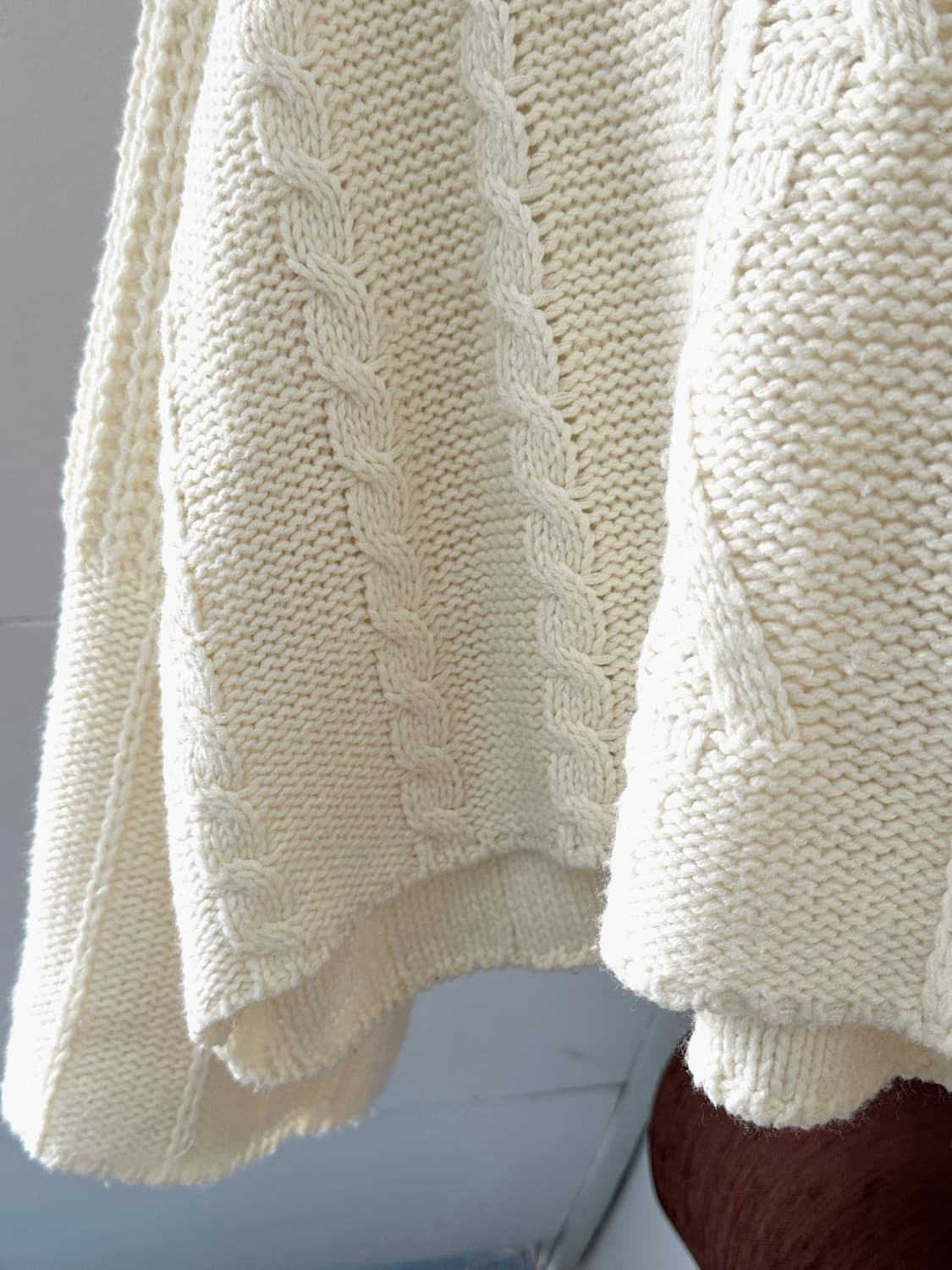 Wide sleeve design loose knit P/O 상품이미지8