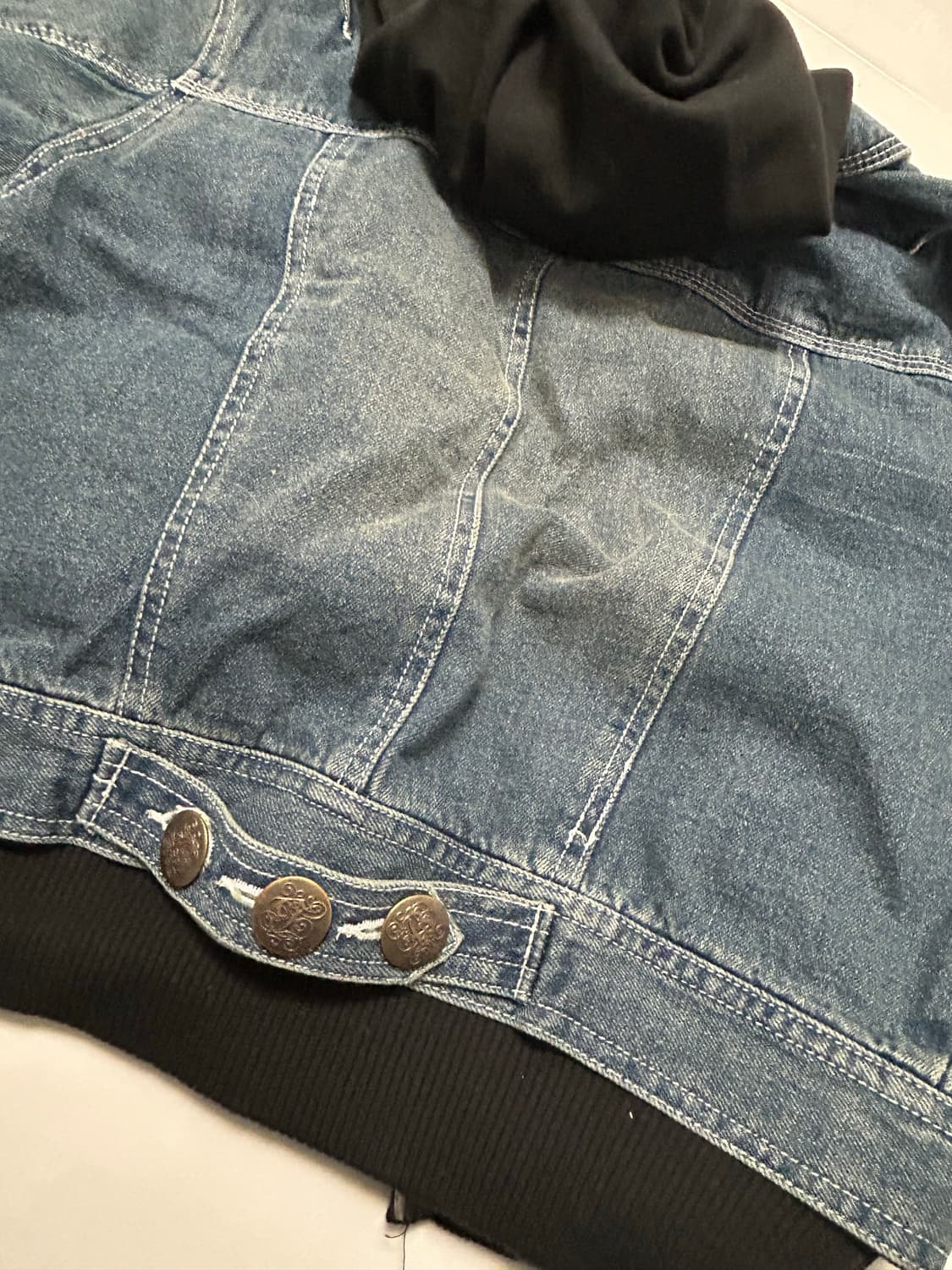 Vintage denim hoodie jacket 빈티지펑크 y2k갸루 상품이미지2