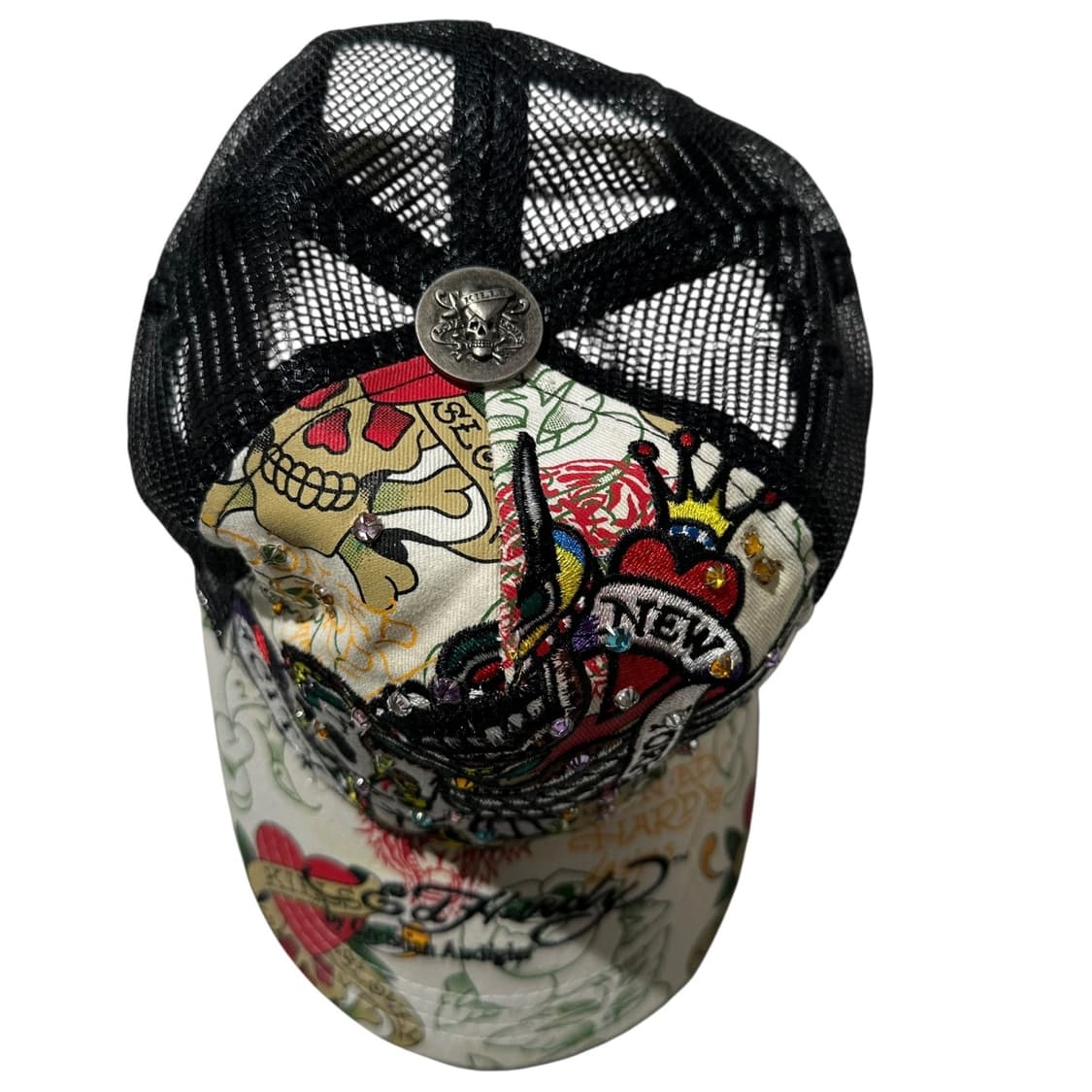 에드하디 스컬 큐빅 트러커 메쉬 볼캡 상품이미지3