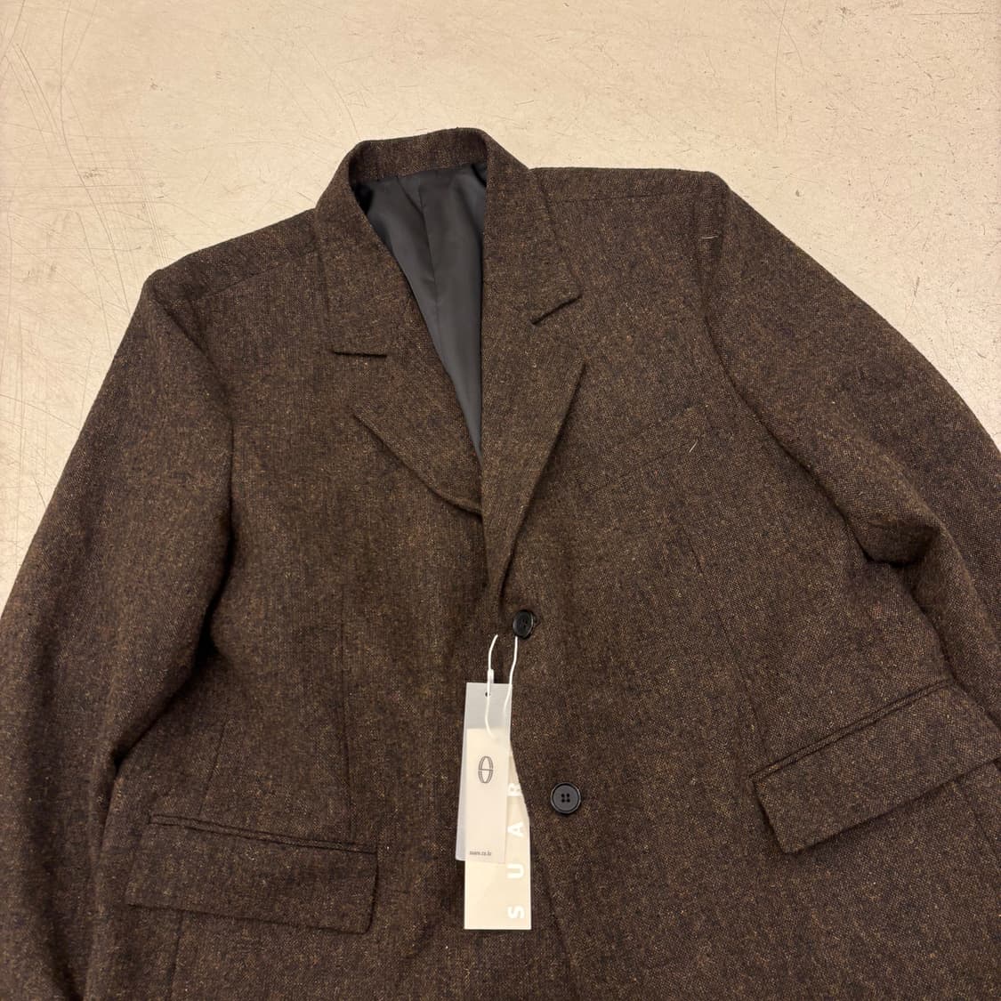 수아레 브라운 투버튼 블레이저 상품이미지2