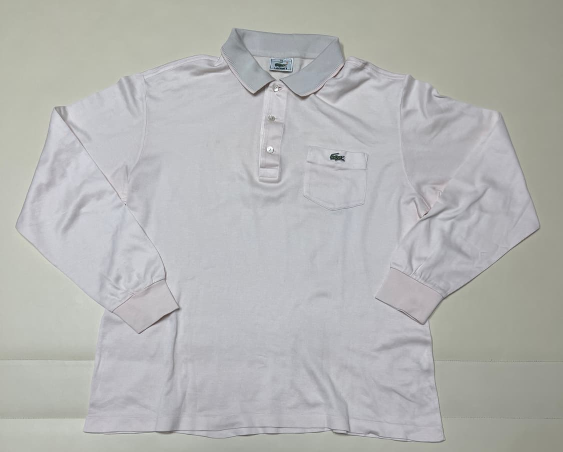 라코스테 연핑크 긴팔 카라티 100 상품이미지1