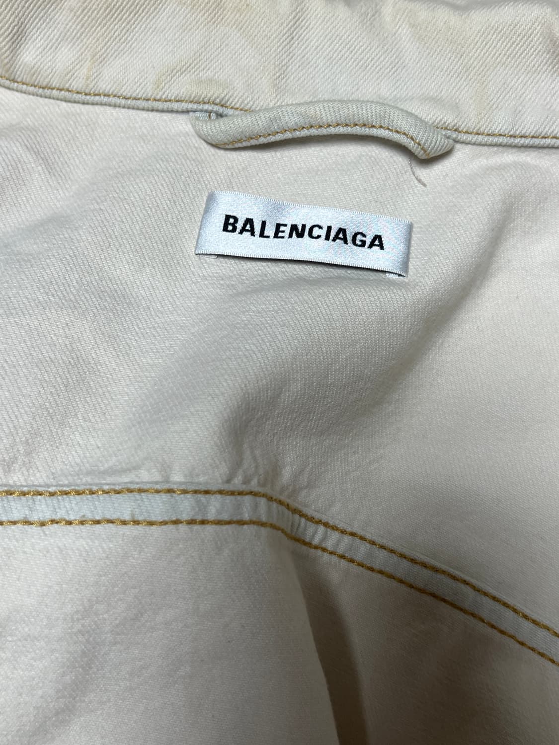 발렌시아가 크림 데님자켓 38 상품이미지5