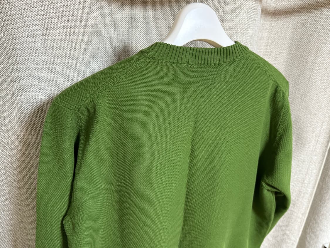 [50] 드루모어 코튼 스웨터 니트 그린 상품이미지3