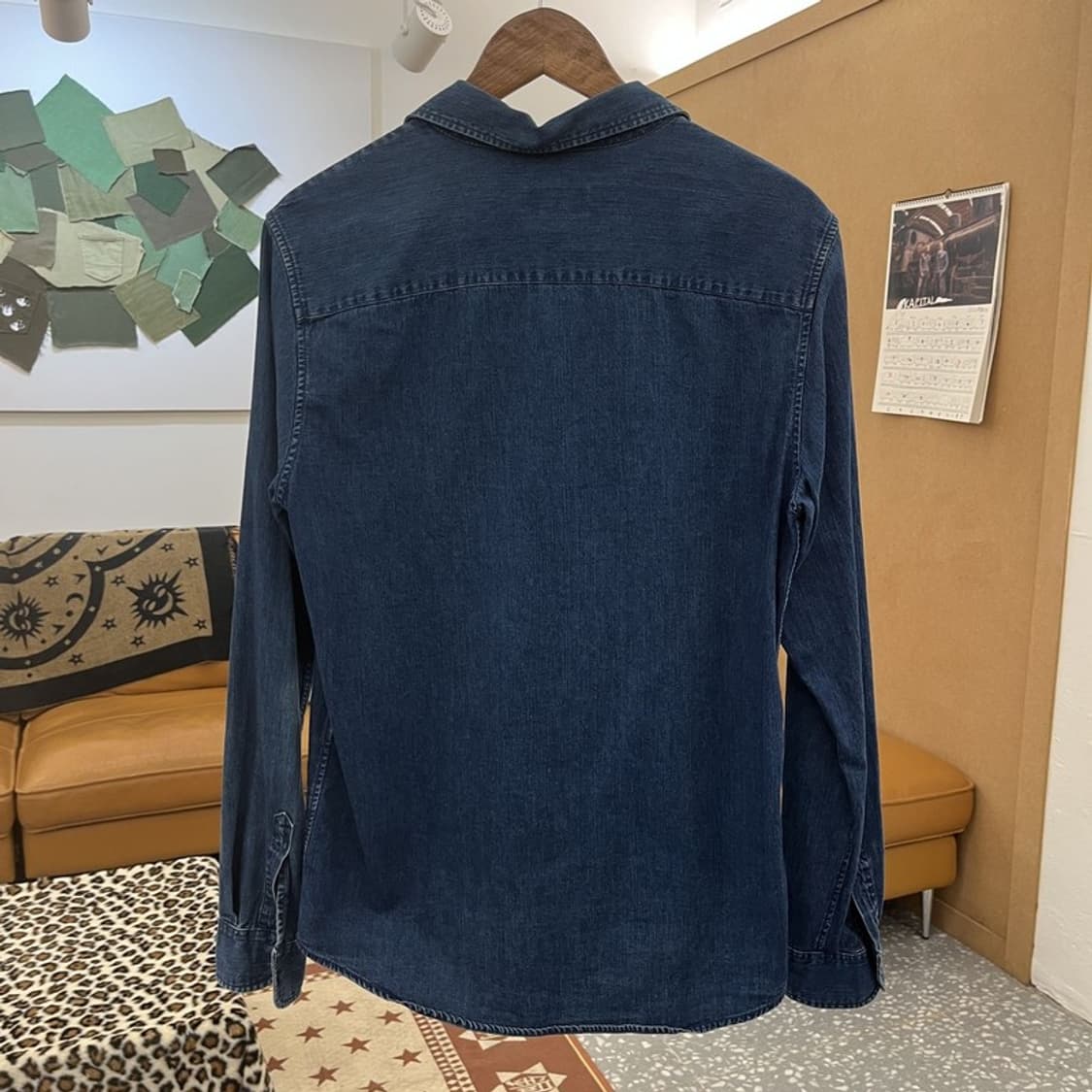 아페세 APC 올드스쿨 빈티지 캐주얼 데님 셔츠 S C09759 상품이미지4