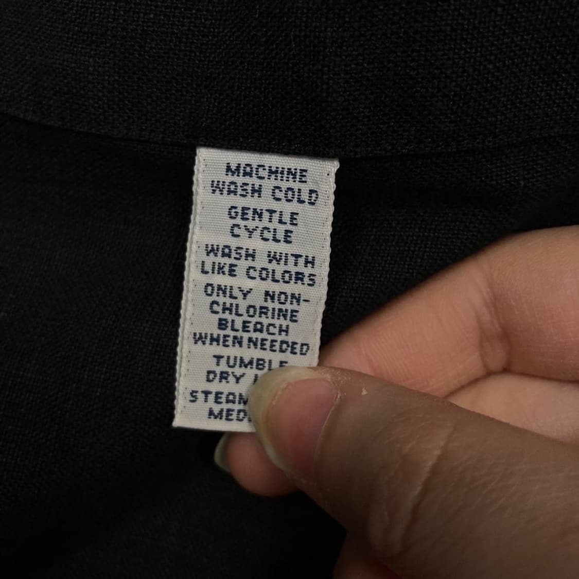 PoloRalphLauren 린넨 블랙 반팔셔츠  상품이미지4