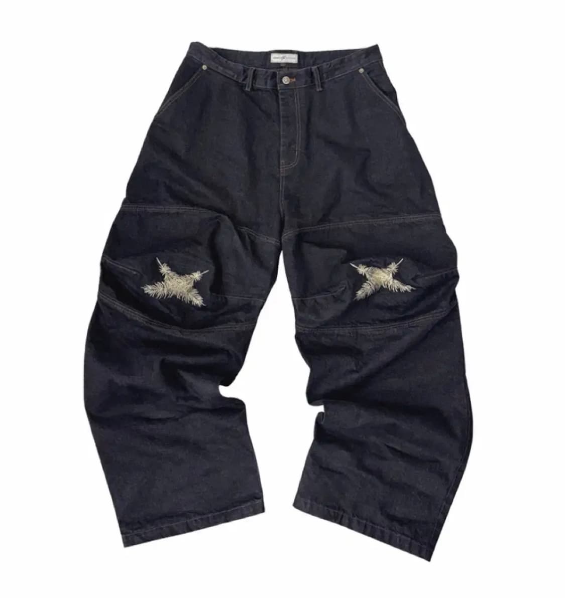 (3)아오이로 오오키 페더 데님 팬츠 다크 인디고 상품이미지1