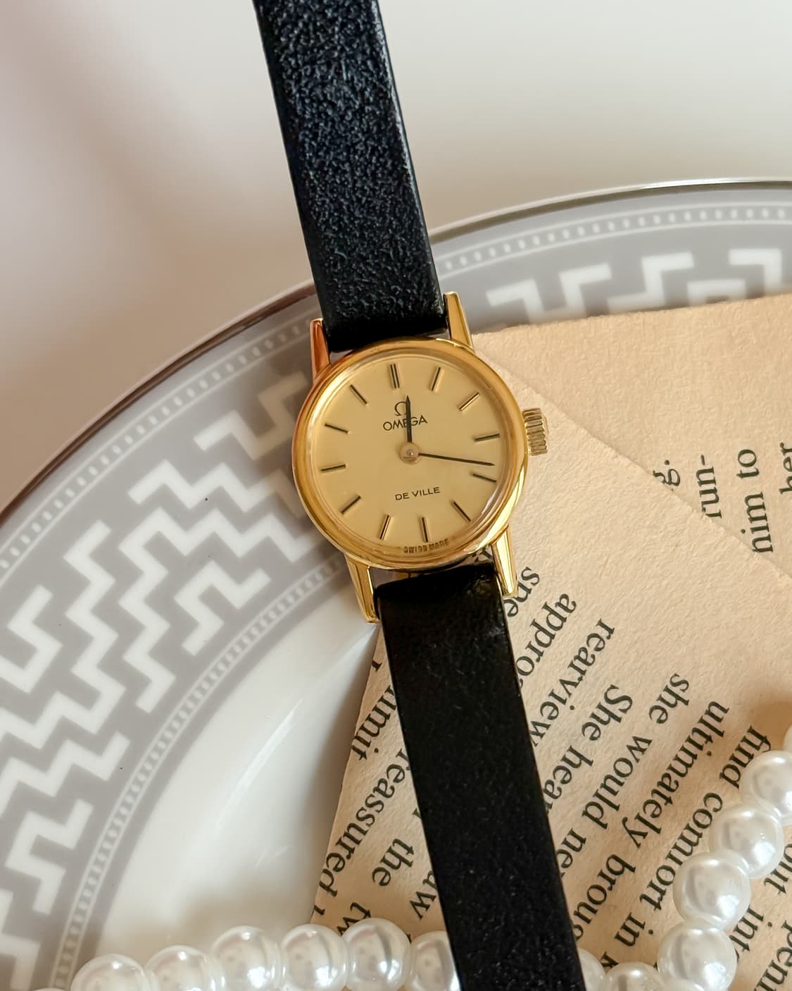 오메가 드빌 골드 수동 시계 상품이미지2