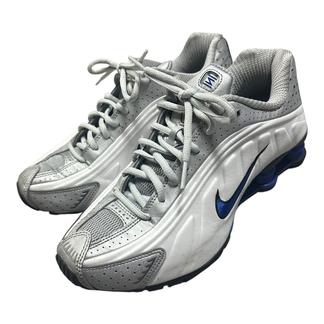 ✨ (바배) 나이키 샥스 R4 화이트 메탈릭 실버 딥 로얄 블루  상품이미지1