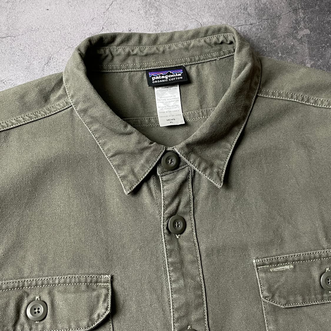 PATAGONIA 파타고니아 빈티지 카키 코튼 셔츠 A00537 상품이미지2