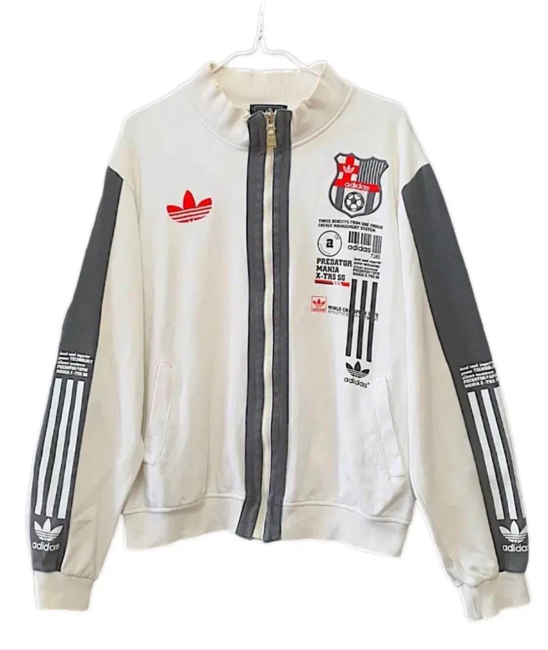 (대대장) 아디다스 져지 화이트 y2k 빈티지 갸루 양지뢰 상품이미지1