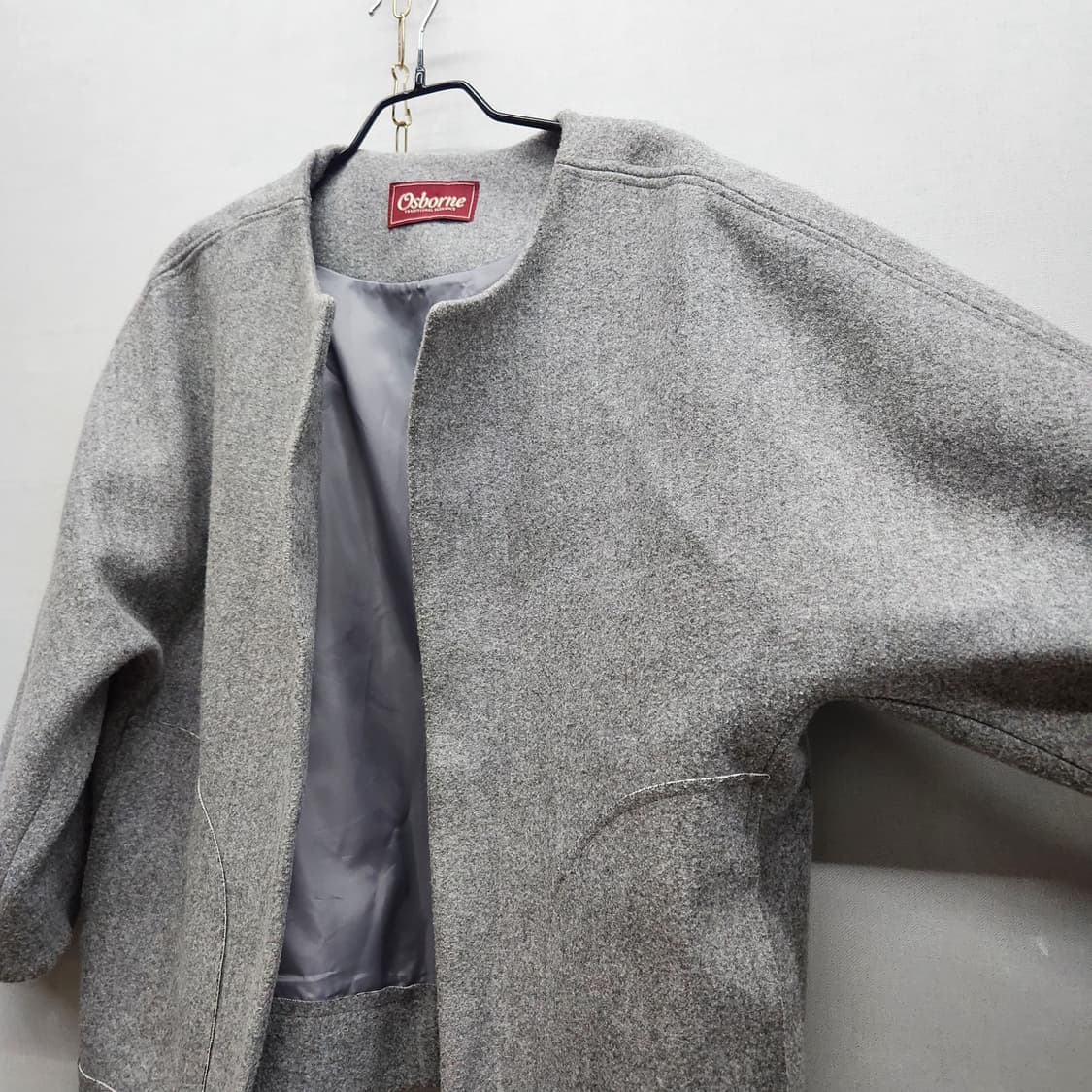 오스본 그레이 오픈 가디건 자켓 Free 상품이미지2