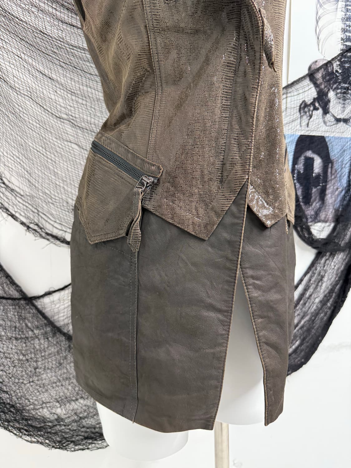 Leather vest (염소가죽) 상품이미지4