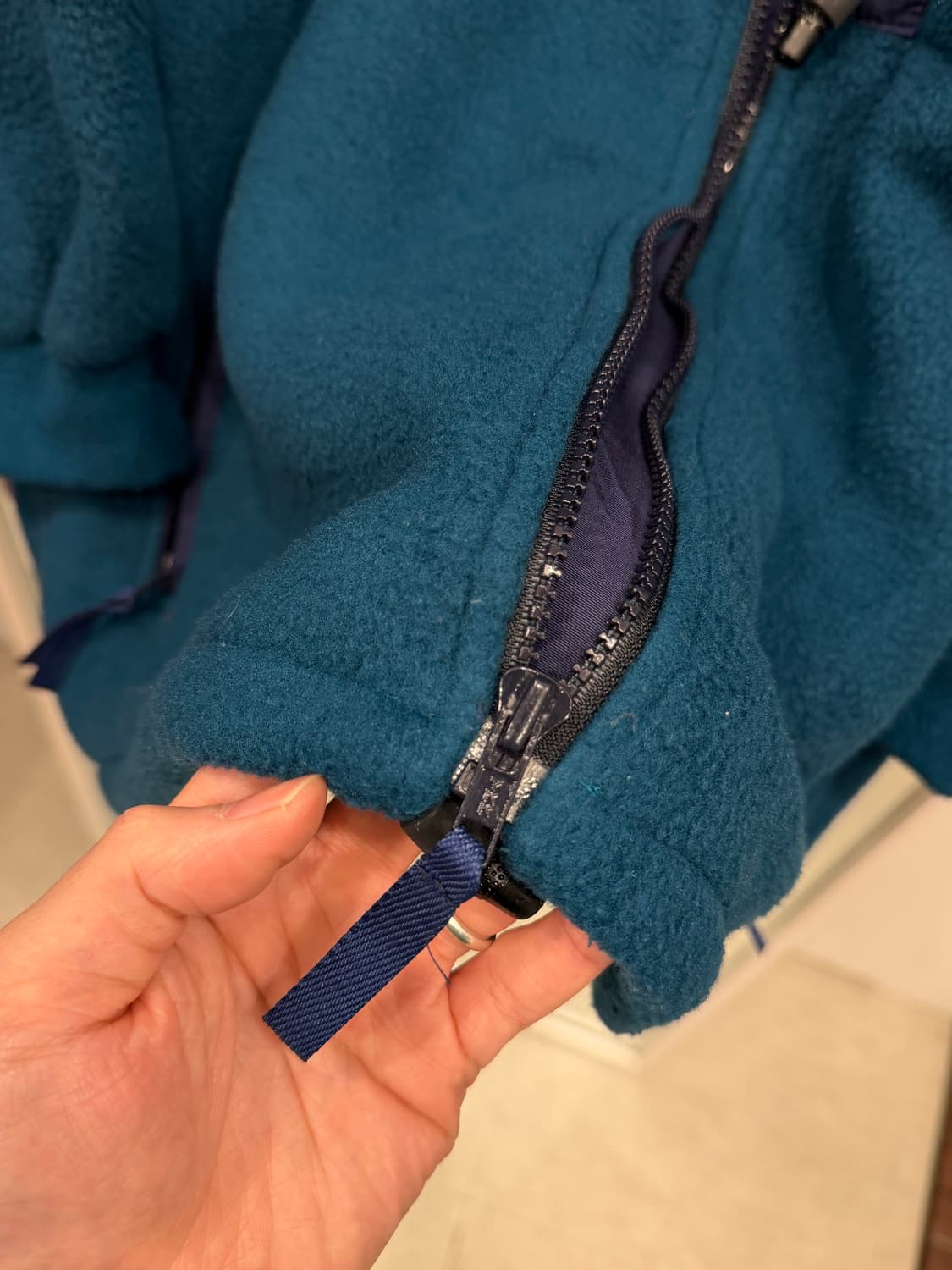 90s Earth Sea Sky 빈티지 폴라텍 플리스 집업 자켓 상품이미지4