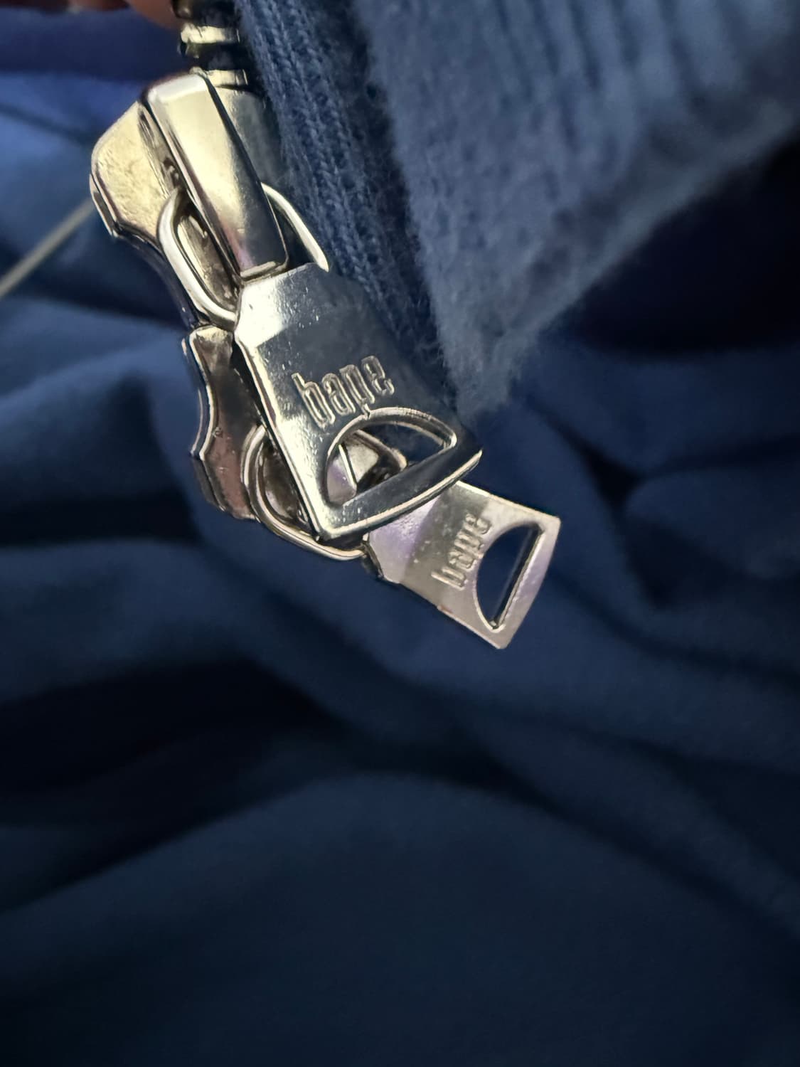 베이프 컬러 카모 샤크 풀 후드 집업 네이비 상품이미지7