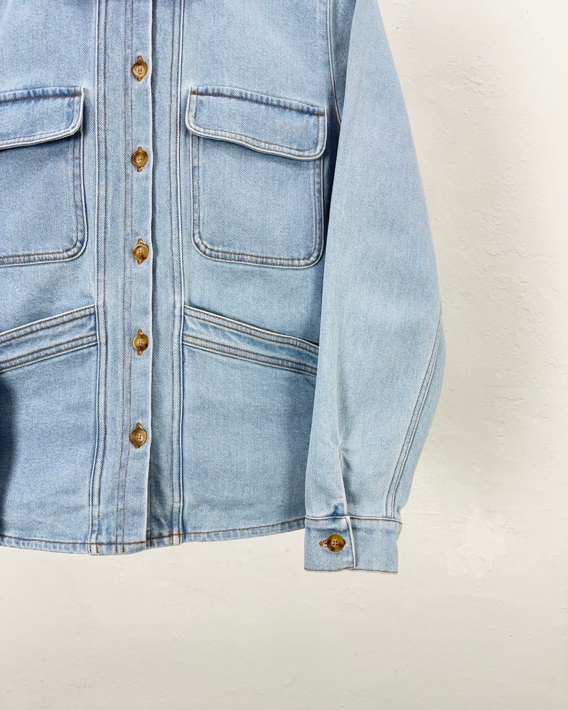 세잔 라이트 블루 텐셀 워크 데님 자켓 상품이미지5