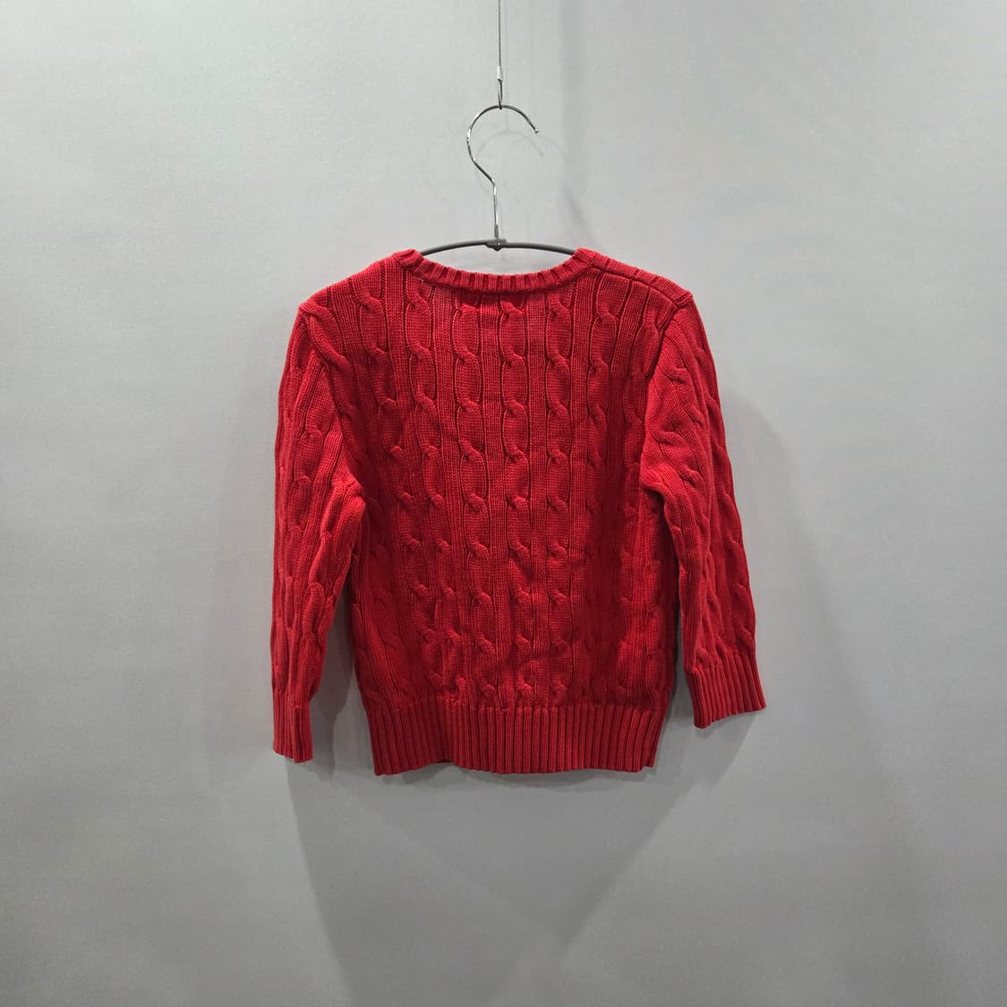 폴로랄프로렌 키즈 코튼 케이블 니트 레드 3T 상품이미지5