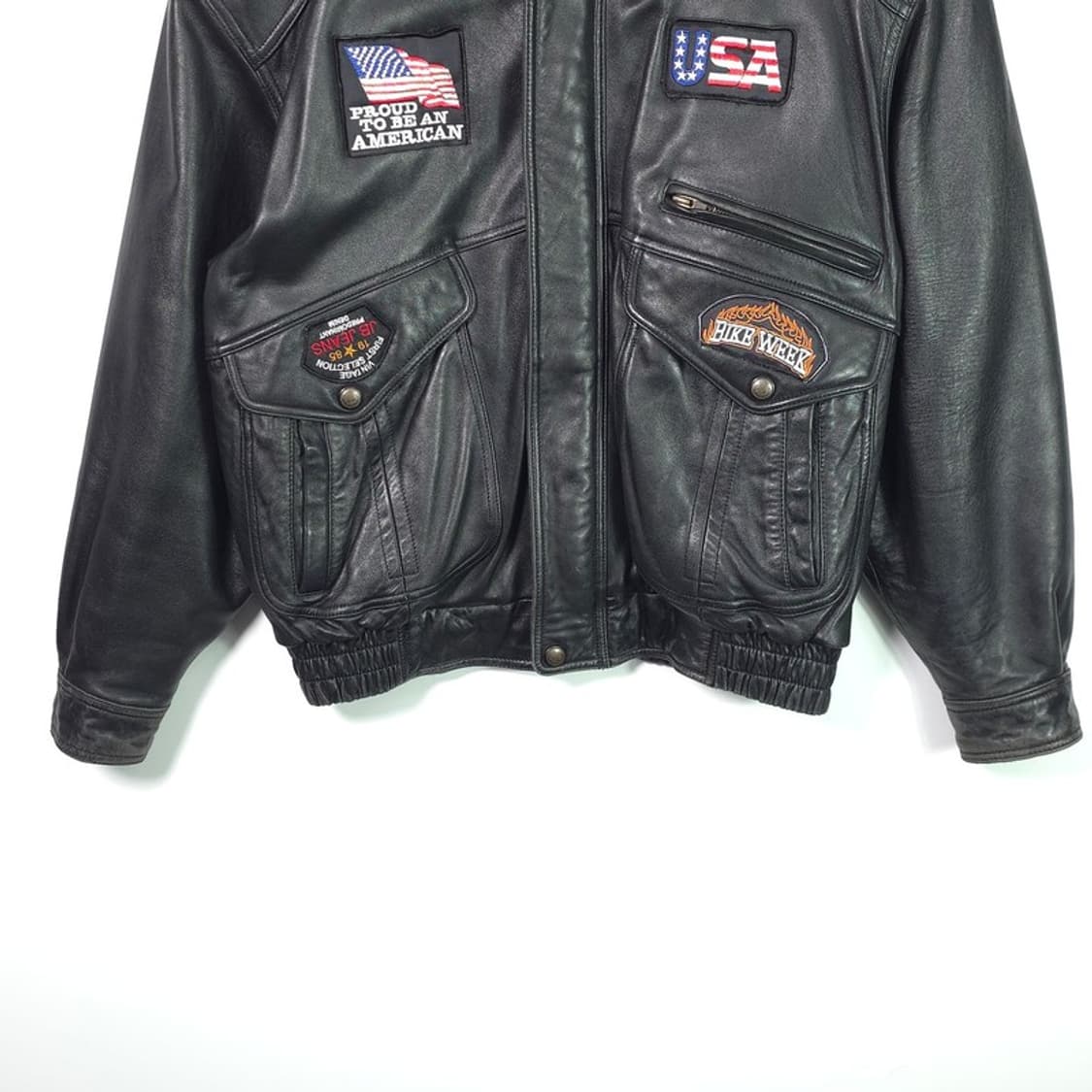 CAREER USA 패치 빈티지 라이더 자켓 XL 상품이미지4