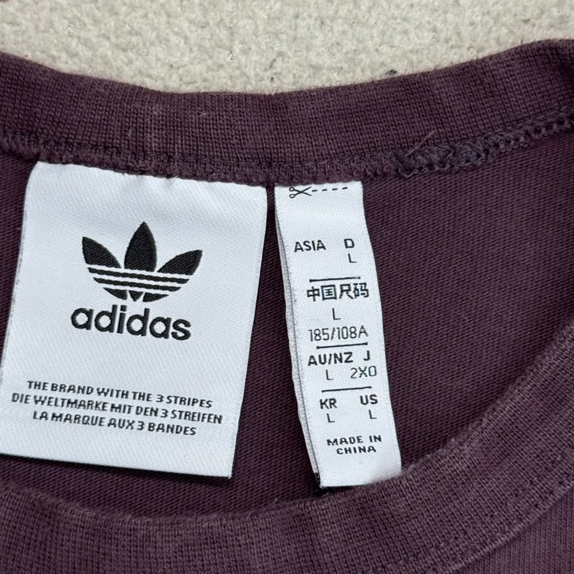 ADIDASxMark Gonzales 반팔 티 버건디 L 상품이미지6