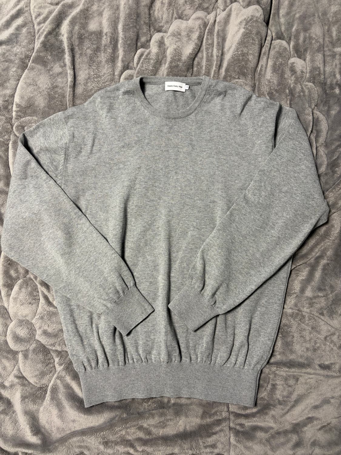 스테디에브리웨어 코튼 라운드넥 니트 3사 상품이미지2